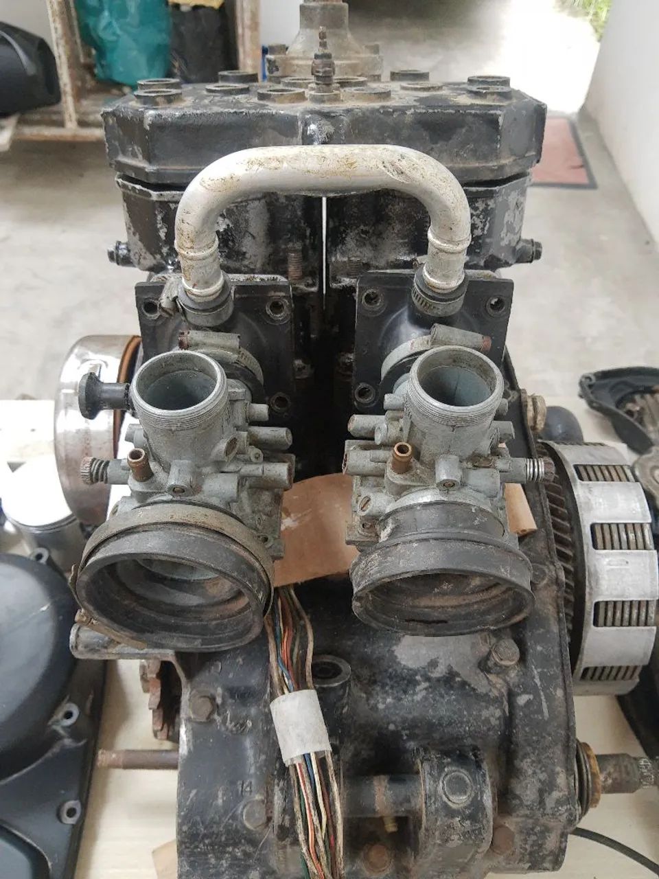 Motor completo da Yamaha Rd 350 medida 0,25 - Foto 4