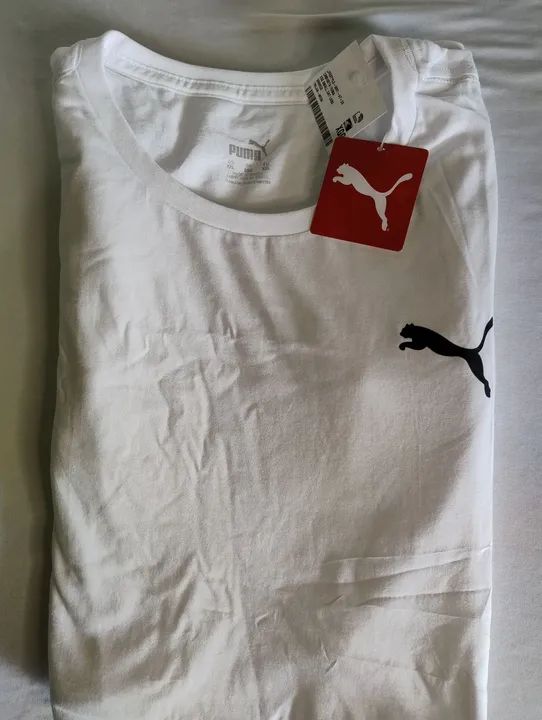 Camiseta Puma Branca - Tamanho Egg original nova 