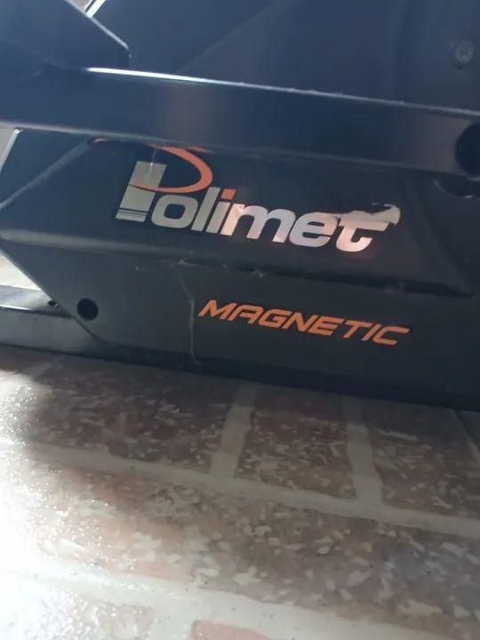 Elíptico Magnético Polimet Light - Preto/Laranja - Foto 4