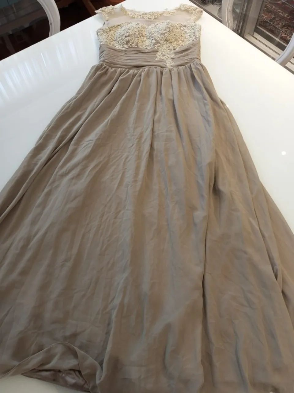 Vestido Bege da China