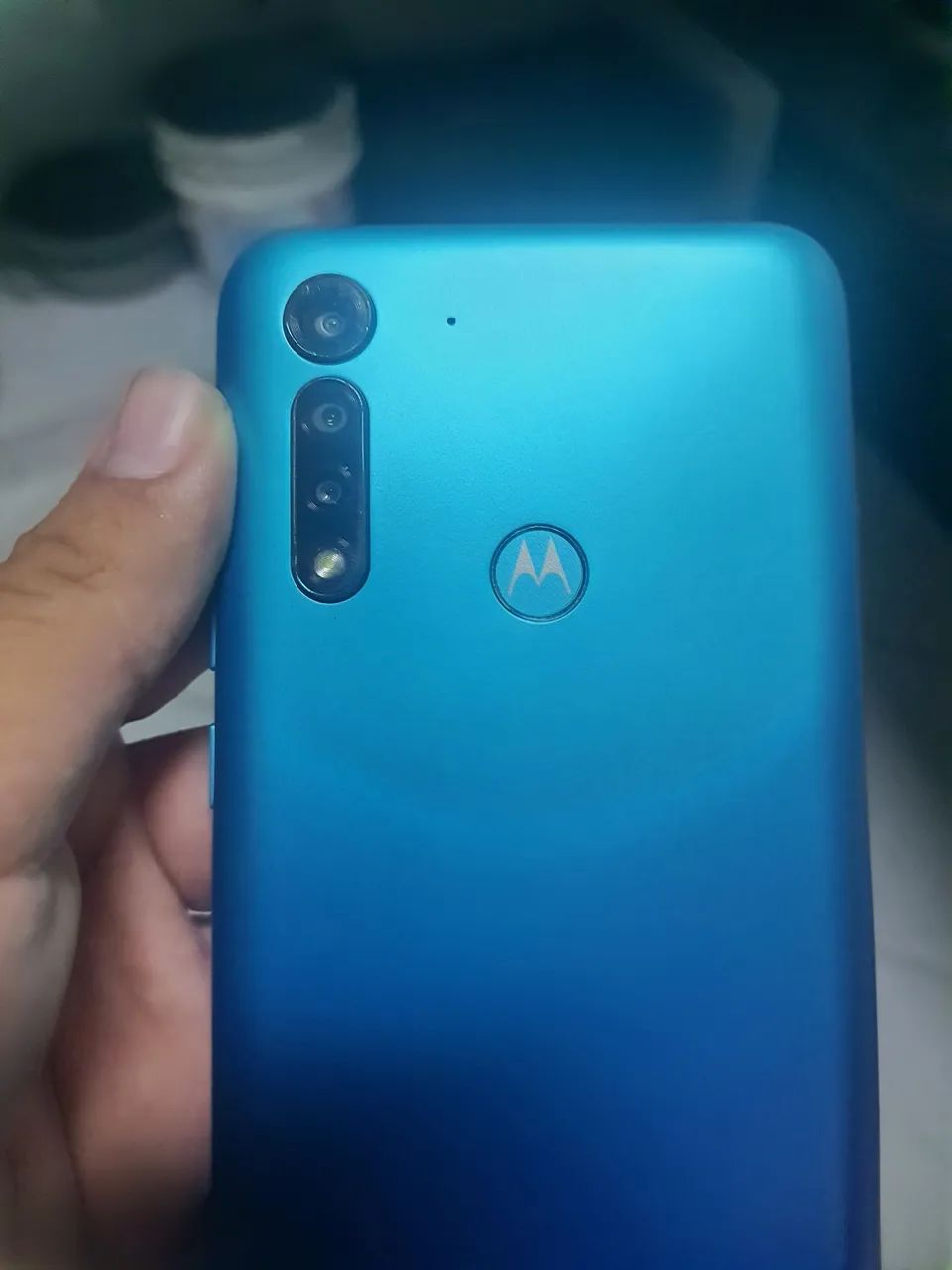 Moto G8 Power Lite Azul - 64GB - Impecável, Pronto pra uso<br> - Foto 2