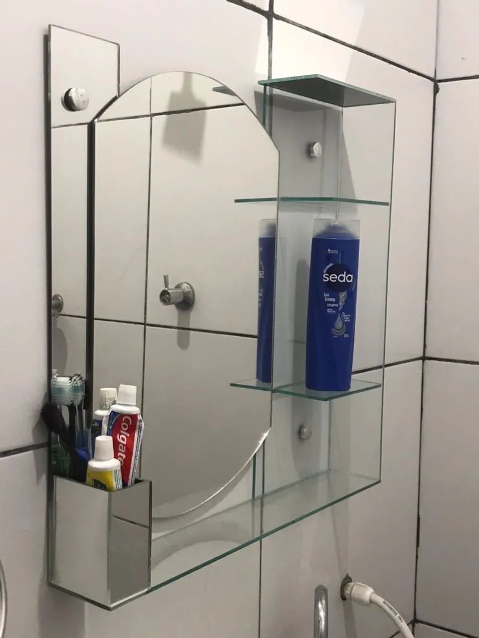 Espelho de banheiro com prateleiras - Foto 3