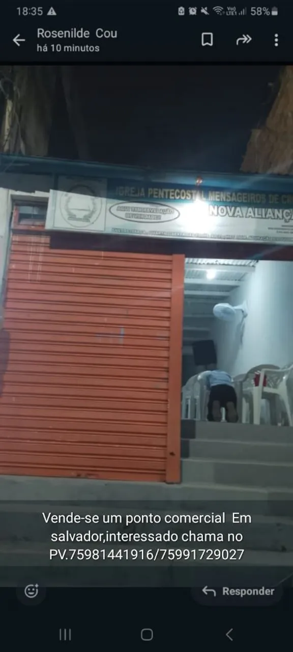 Vende-se um ponto comercial