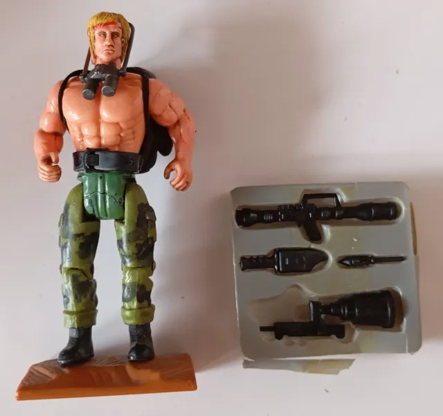 Boneco Rambo SOS Commandos Gulliver Anos 80