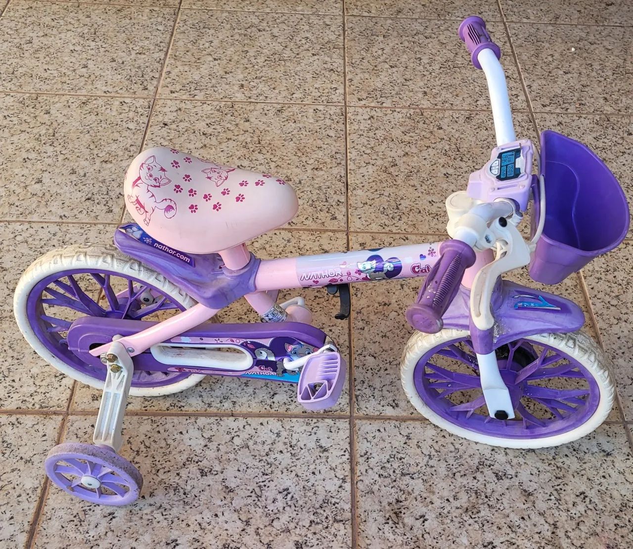 Bicicleta Infantil Rosa e Roxa - Perfeita para Crianças! - Foto 2