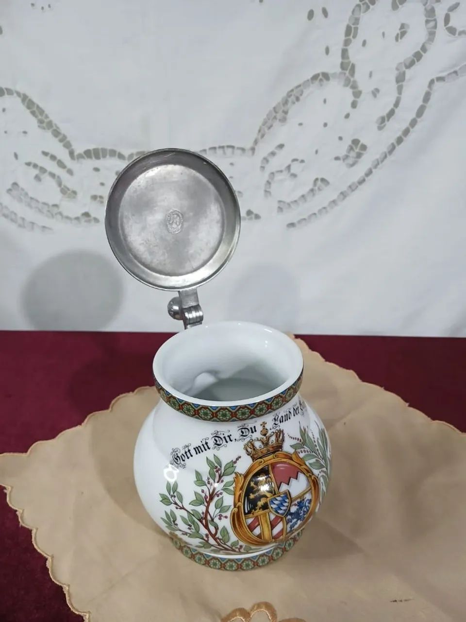 Antigo Caneco Tankard Alemão Bavaria Germany - Foto 2