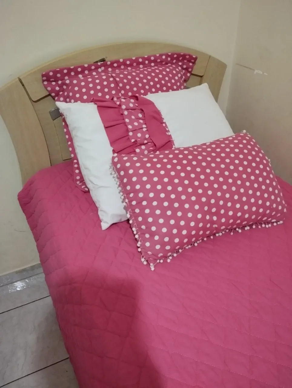 Kit colcha para cama de solteiro feminino 4 peças