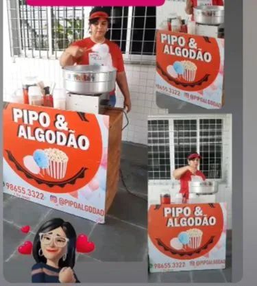 Aluguel de pipoca e algodão doce. Instagram:Pipoealgodão  - Foto 5