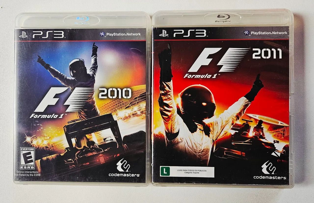 Combgo jogos F1 2010 e F1 2011 - PlayStation 3 original ps3 seminovo