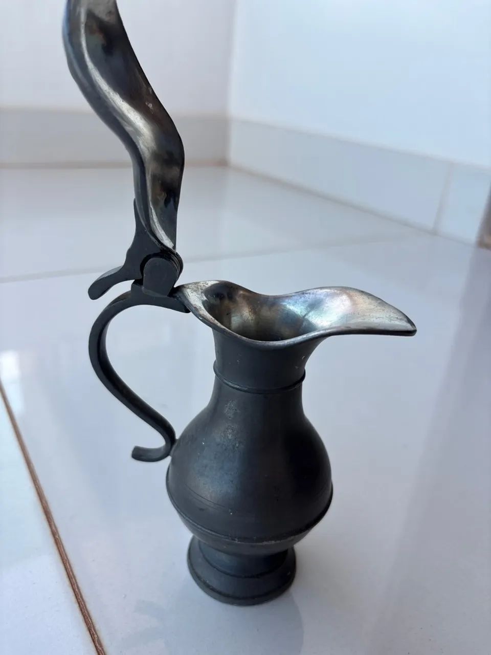 Jarro Antigo Decorativo em Prata - Foto 2
