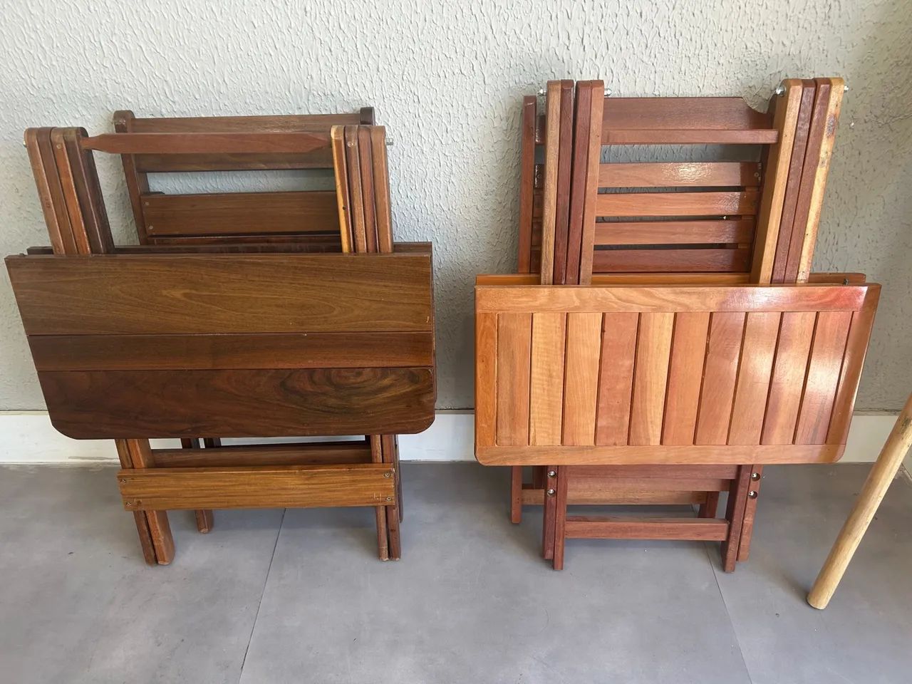 Mesa de madeira dobrável para 4 pessoas - Foto 4