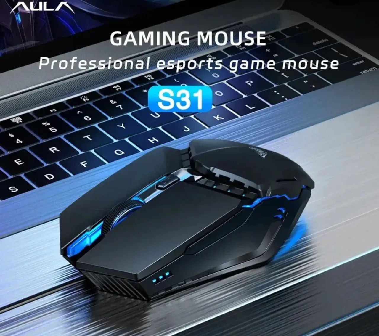 Mouse Gamer AULA S31 - Profissional