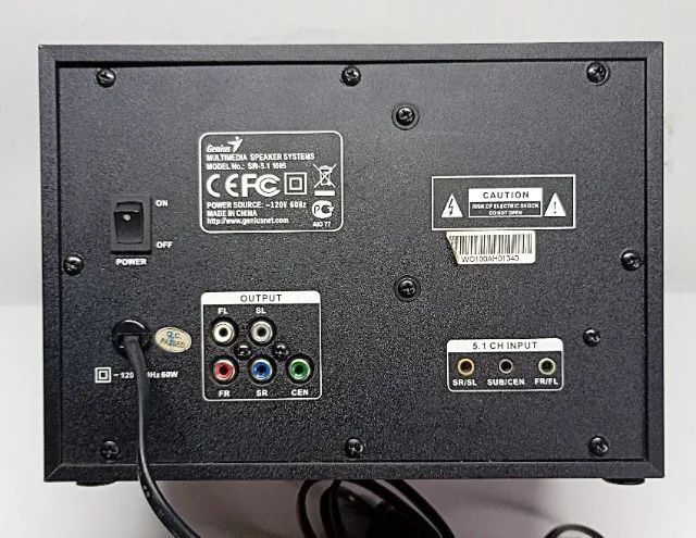 Sistema De Som Surround Genius 5.1 Bass Enhanced Para Pc  - Foto 4