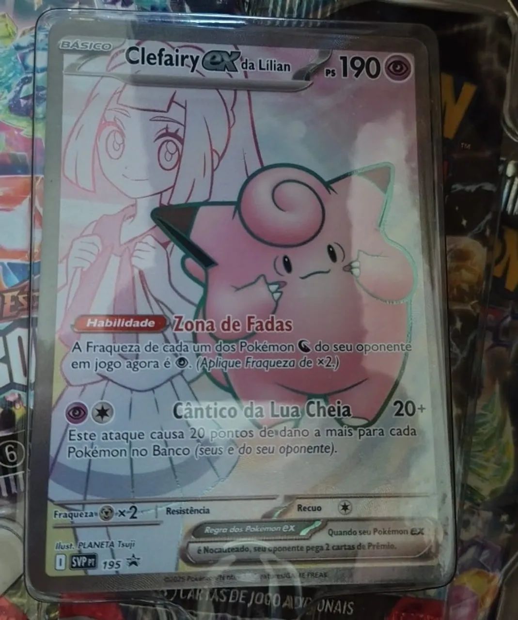 Carta Pokémon TCG Clefairy EX da Lilian (195 Promo) Edição em Português NM - Foto 2