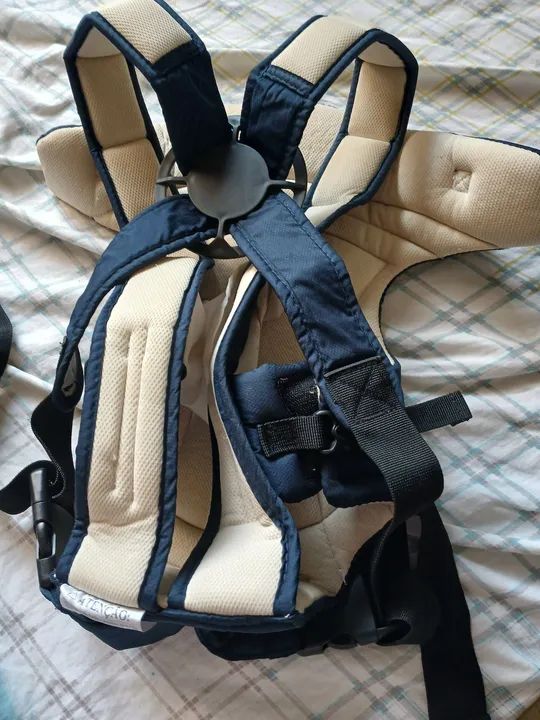 Canguru bebê passeio ergonômico carregador Azul passeio  - Foto 2