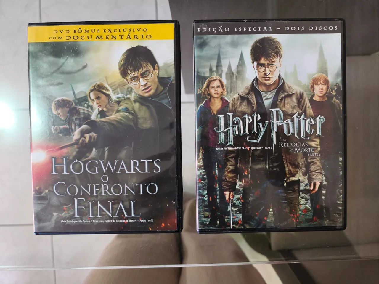 DVD duplo Harry Potter e as relíquias da morte ( Parte 2 ) / DVD bônus ( O confronto final