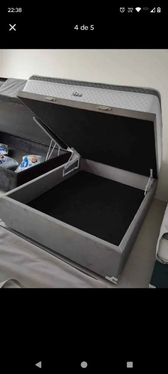 Cama Box com baú