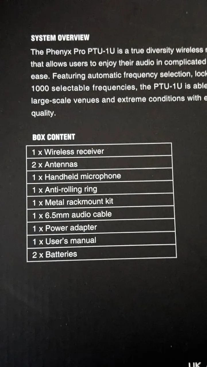 Microfone Sem Fio Phenyx Pro PTU-10 - Foto 3