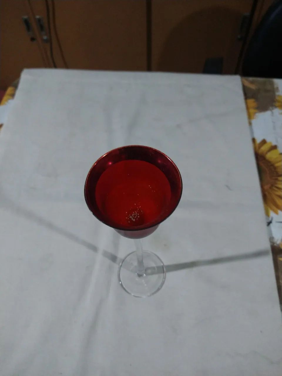 Castiçal de vidro longo (28cm). - Foto 2