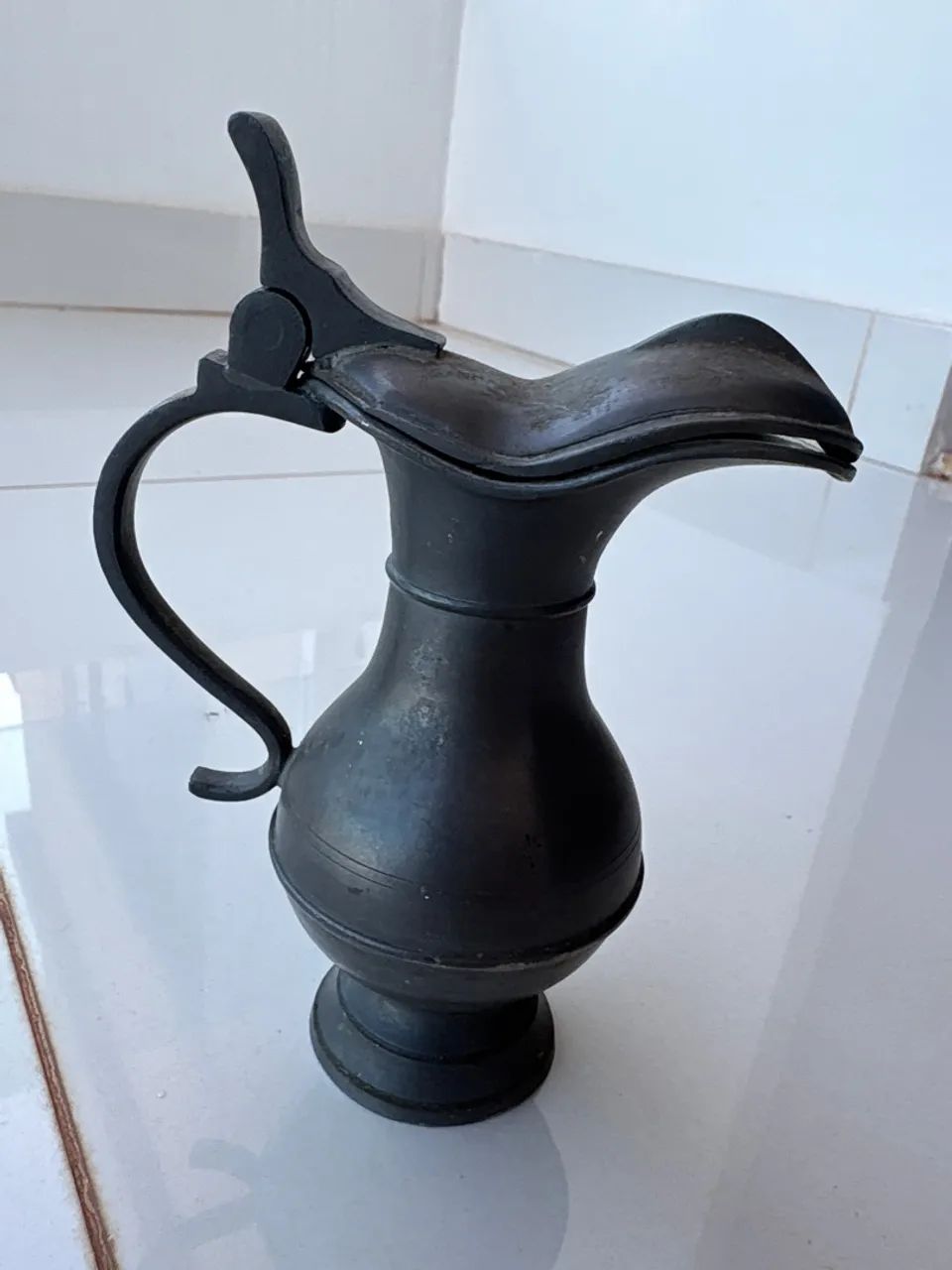 Jarro Antigo Decorativo em Prata