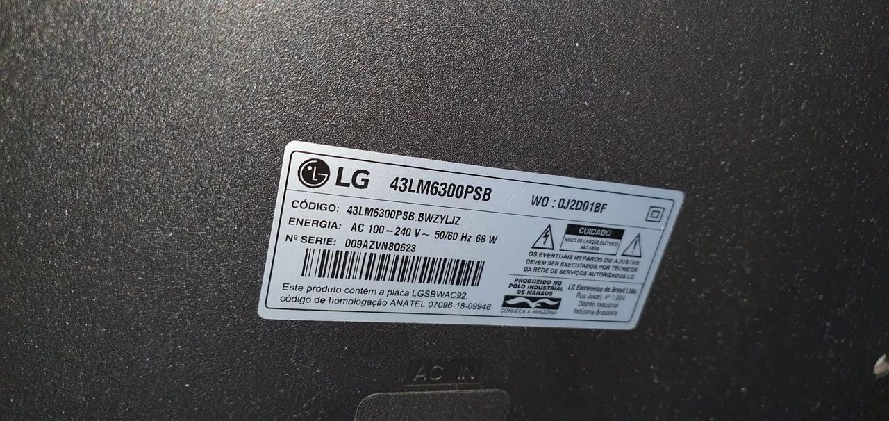 Smart tv 43 polegadas LG- Em estado de novo - Foto 2