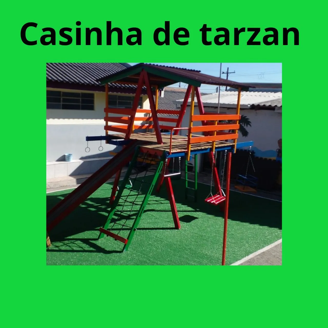 Casinha de Tarzan para crianças