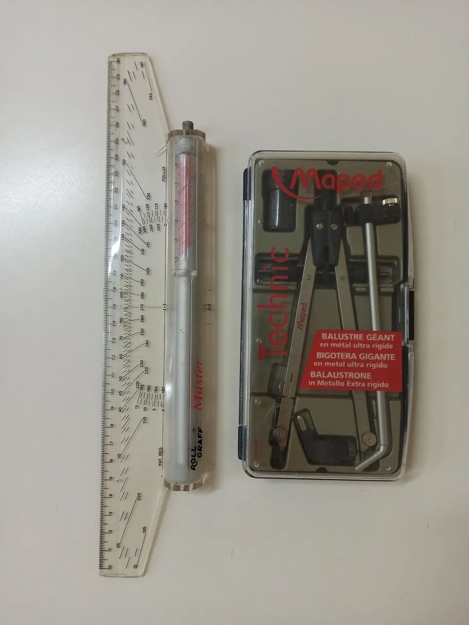 Kit Designer - Régua e Transferidor para vários profissionais 