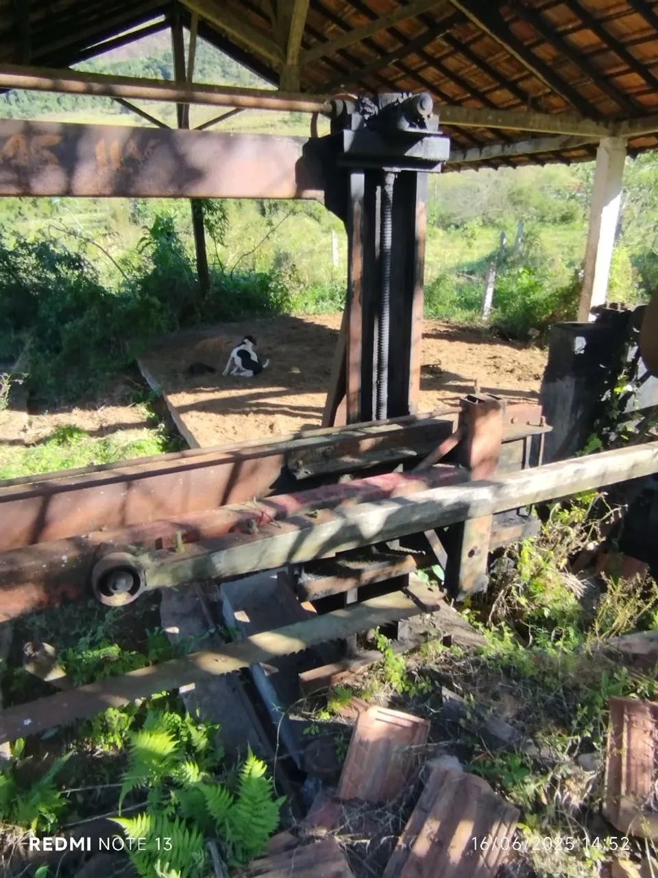 Serra horizontal de madeira pesada desdobramento Metálica Antiga para Projeto Industrial - Foto 5
