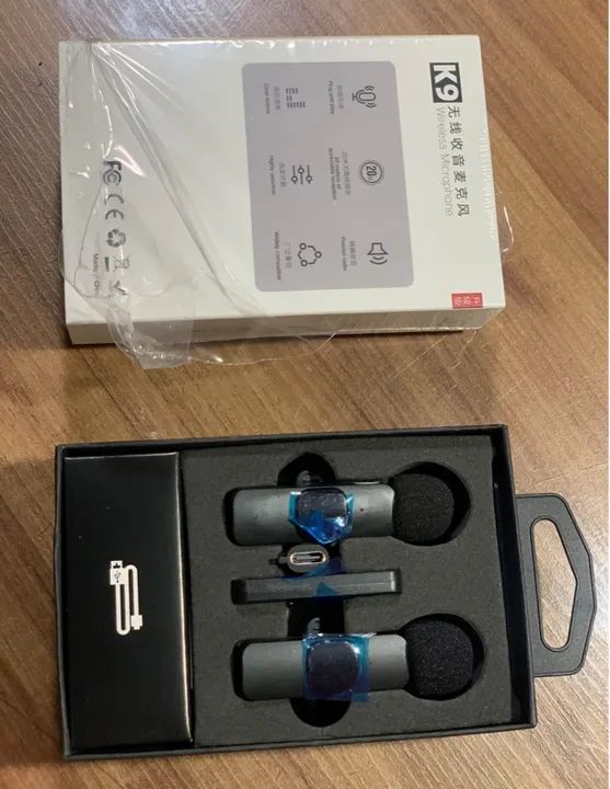 2 Microfones Lapela Sem Fio para Android e iPhone serve para os dois - Foto 4