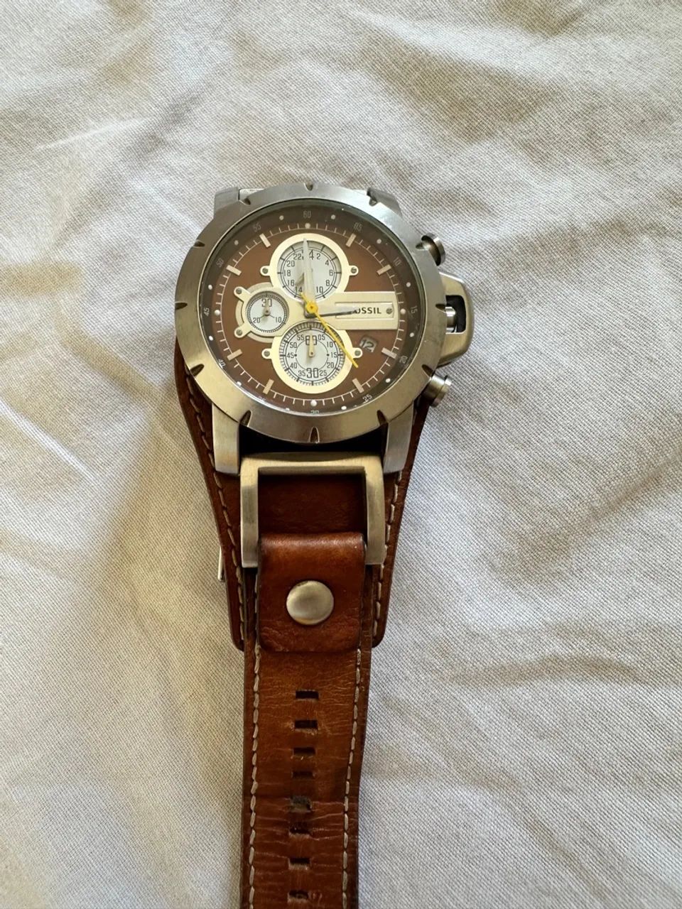 RELOGIO FOSSIL PULSEIRA DE COURO - Foto 2