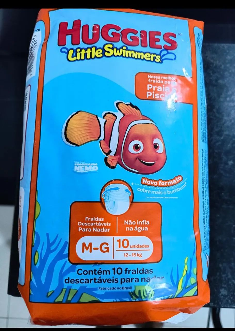 Fraldas Huggies Little Swimmers M-G 10 unidades