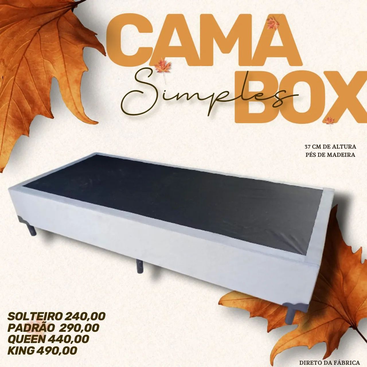 Cama Box Simples - Direto da Fábrica - Foto 3