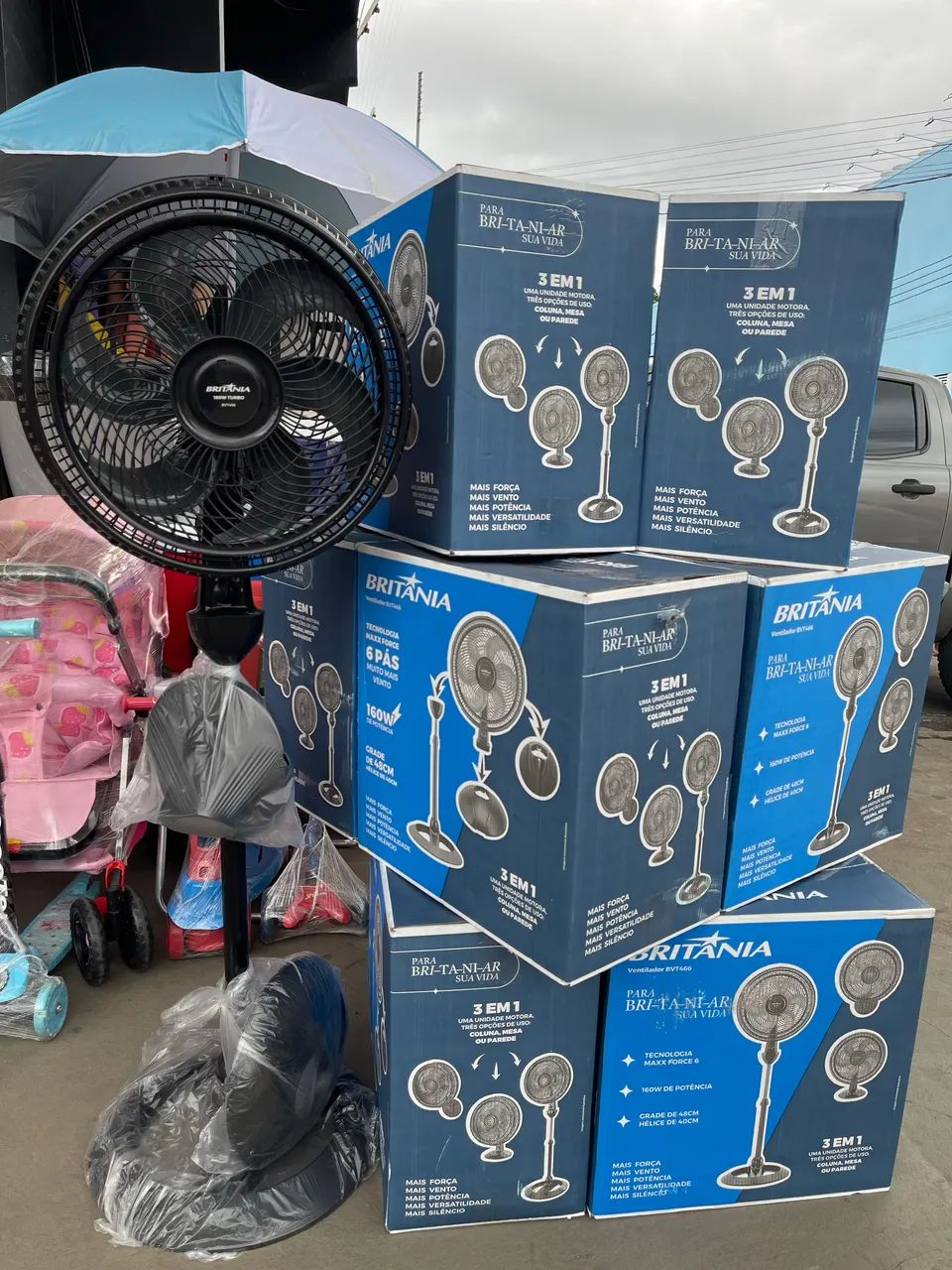 Ventilador Britânia 3 em 1 mesa parede e coluna ?