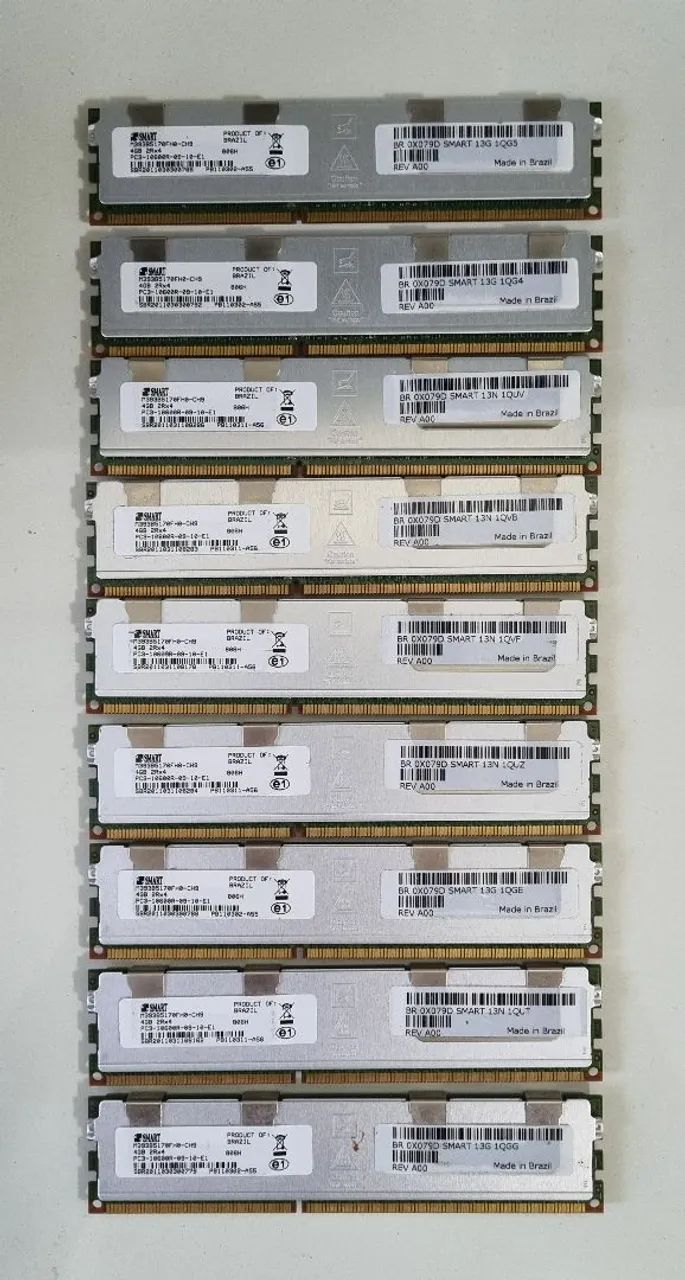 Memória RAM Servidor SMART 4GB DDR3 ECC Registered - PC3-10600R - Foto 2