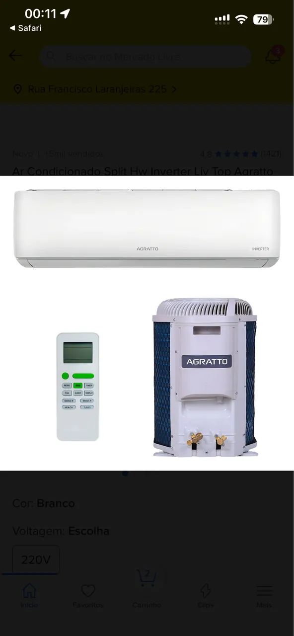 Ar-condicionado Agratto - Foto 3