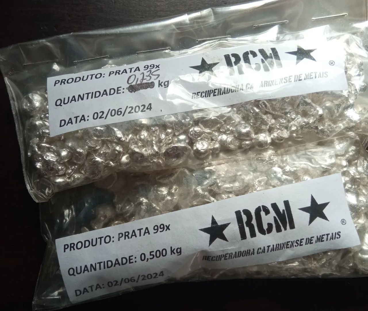Prata pura 999 granulada preço por grama - de dez a cem gramas - Foto 2