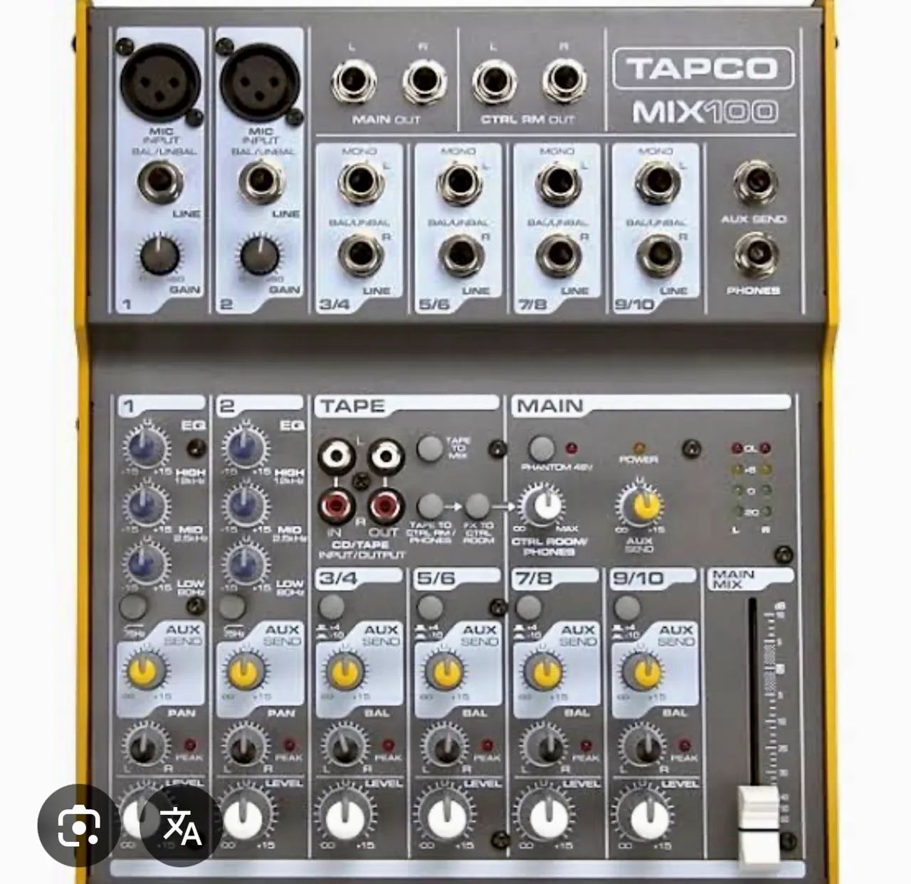 Mesa de som TAPCO (UK)