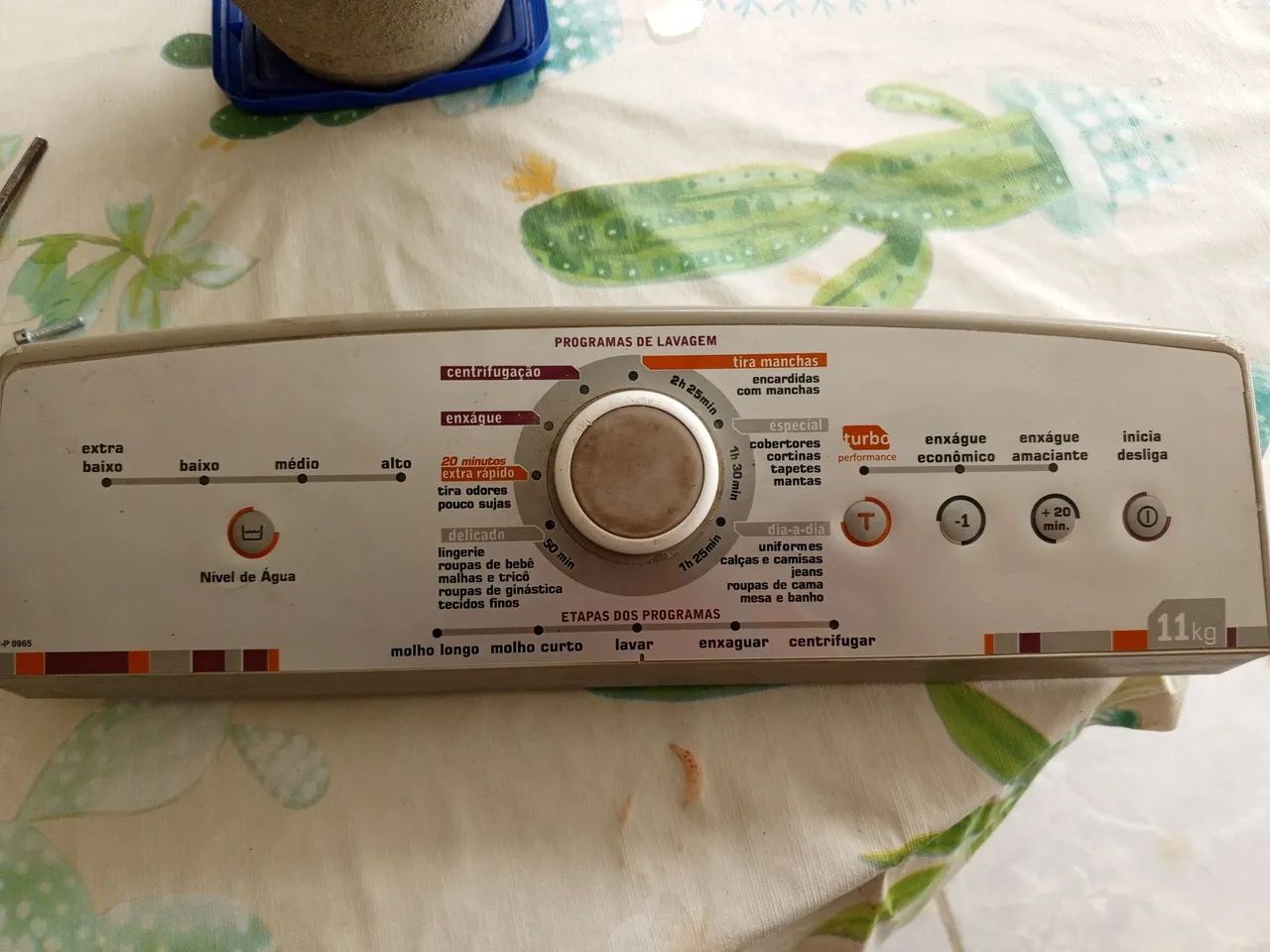 Painel completo Máquina de Lavar Roupa 11kg 