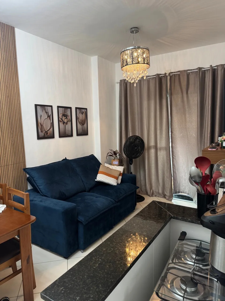 Vendo apto 1 quarto á 1 quadra da praia
