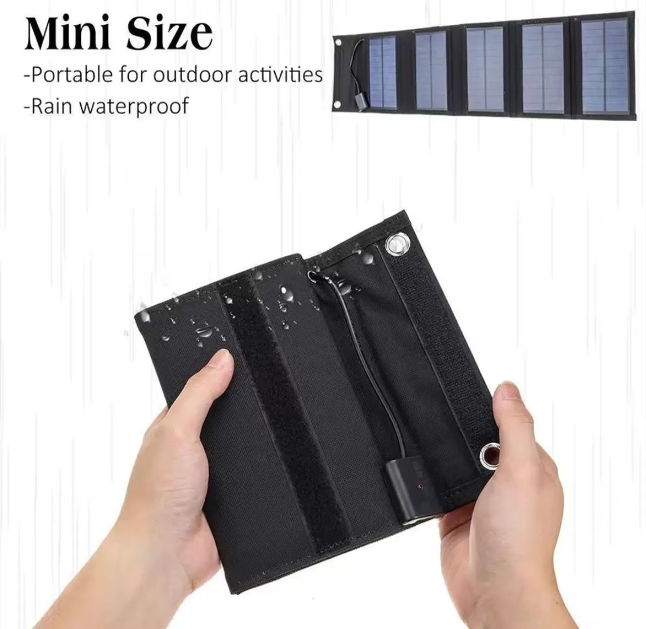 Painel Solar Portátil 30w Usb dobrável (Novo) - Foto 5