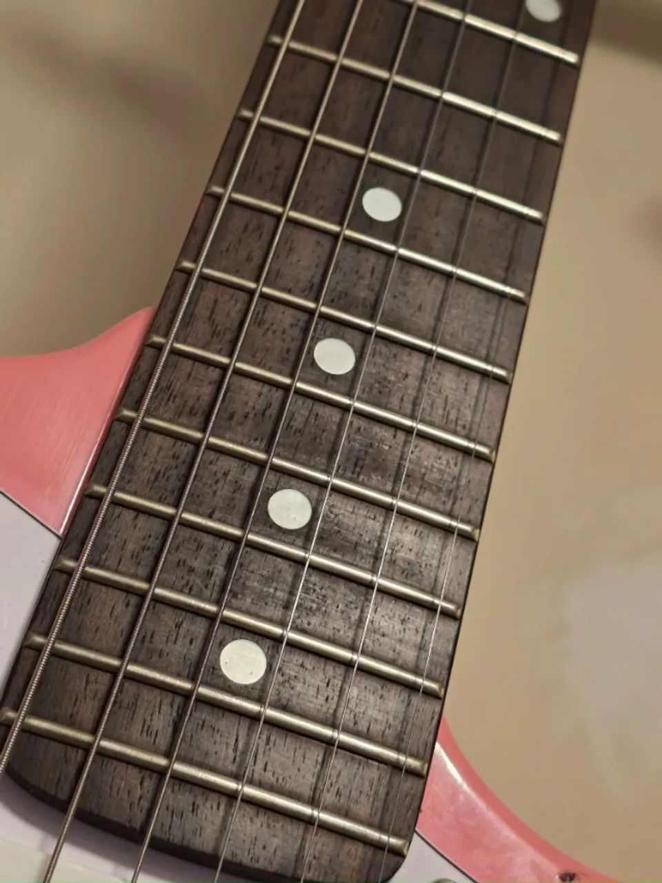 Strato Guitar Rosa Guitarra Stratocaster Rosa Com Upgrade - Instrumentos musicais ...