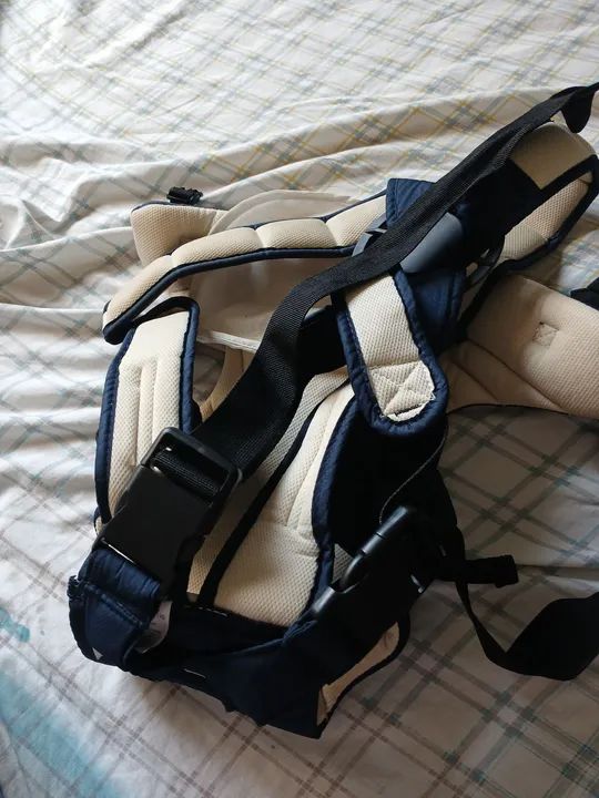 Canguru bebê passeio ergonômico carregador Azul passeio  - Foto 5