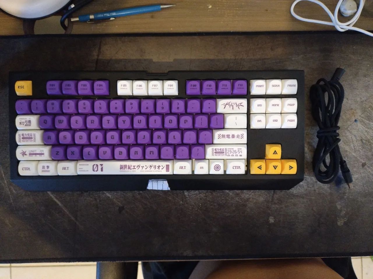 Teclado Razer Blackwidow Chroma V2 Customizado - Foto 4