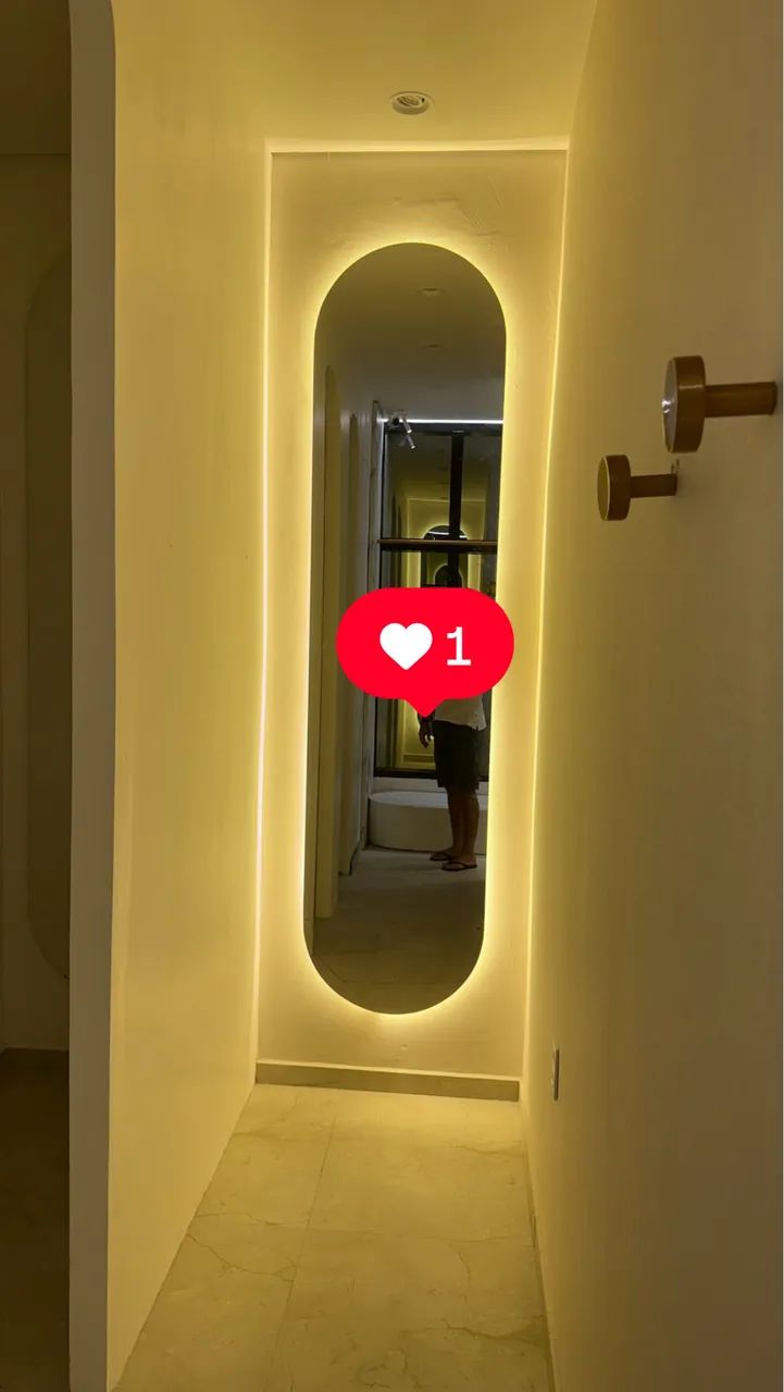 Espelhos grandes com led