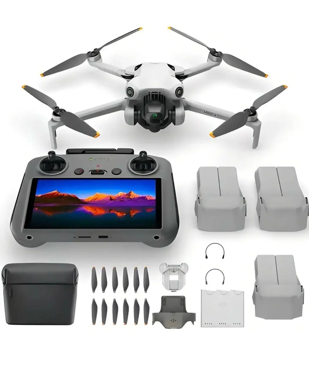 Dji Mini 4 Pro Combo Plus -com Tela -camera 4k Cor Cinza - Foto 3