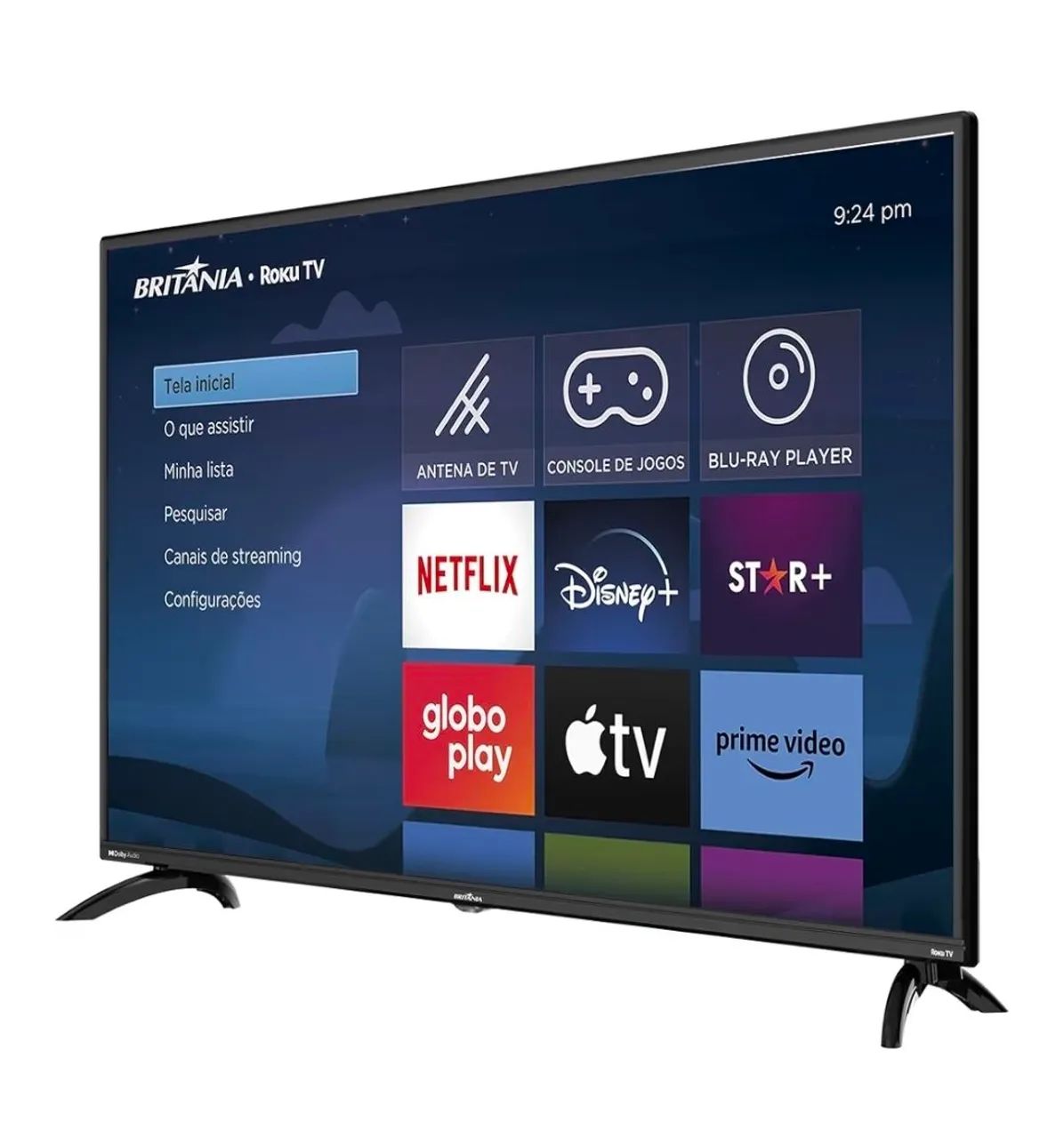 Smart TV 42" polegadas FULLHD (1920X1080P) Britânia *Nova- Televisão, Roku TV, LED - Foto 2
