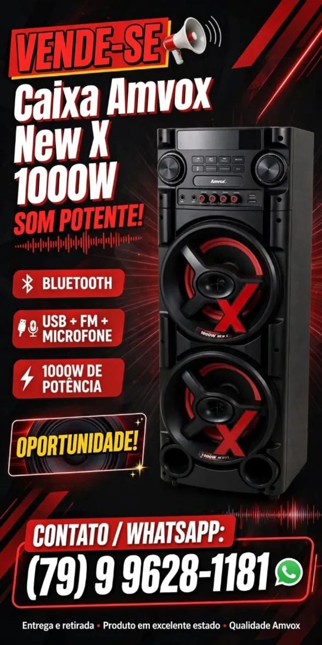 Caixa amvox, 900$ 