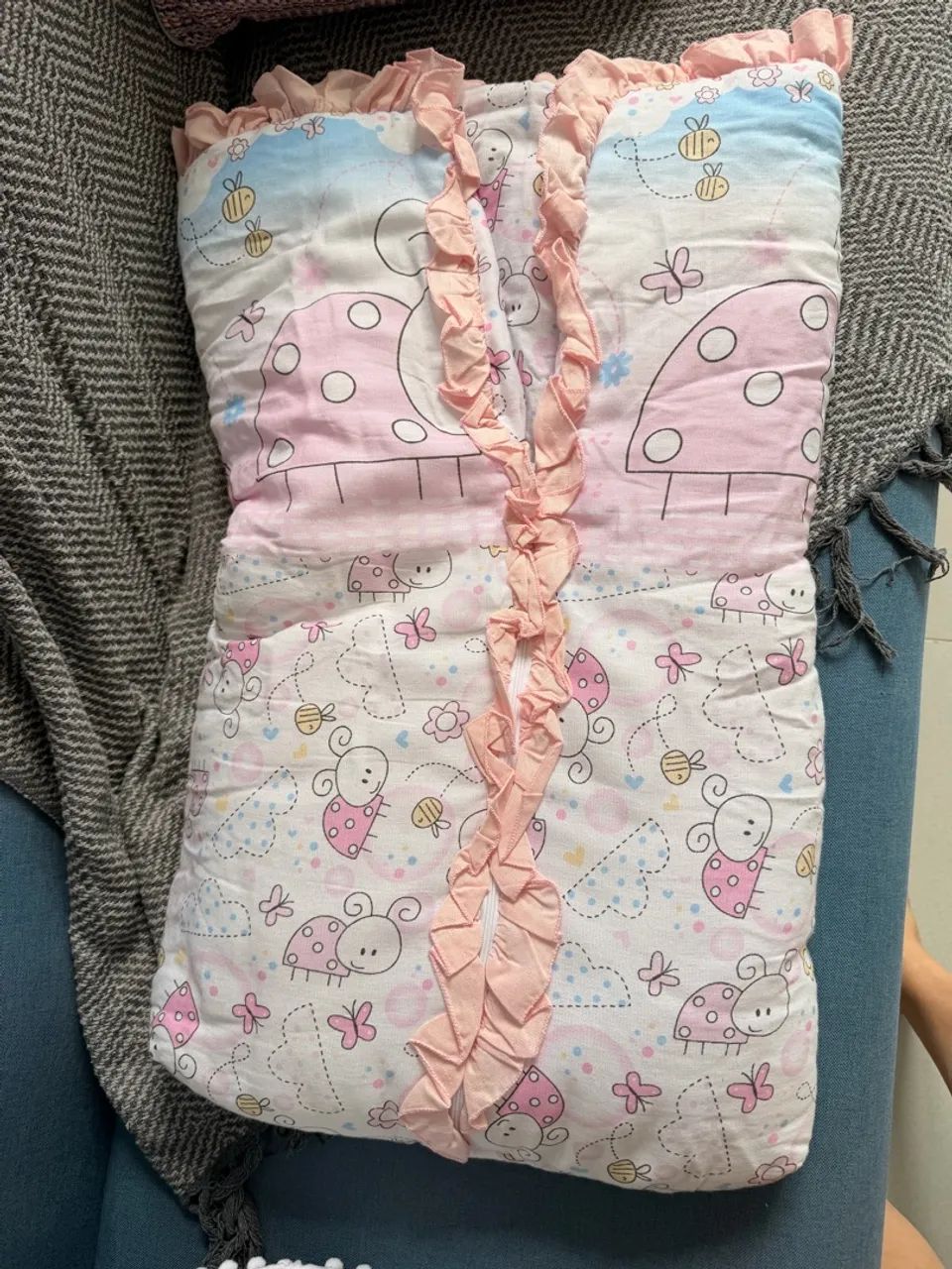 Ninho casulo saco de dormir swaddle charutinho - Foto 2