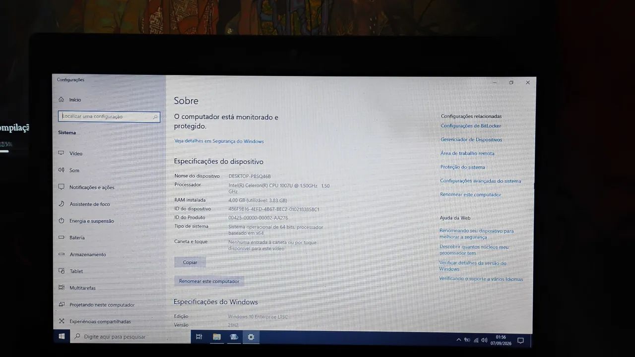 Notebook Com 4gb ram + 256gb de memória interna - Foto 3