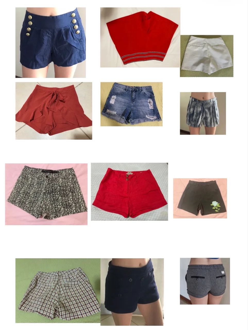Shorts diversos baratos